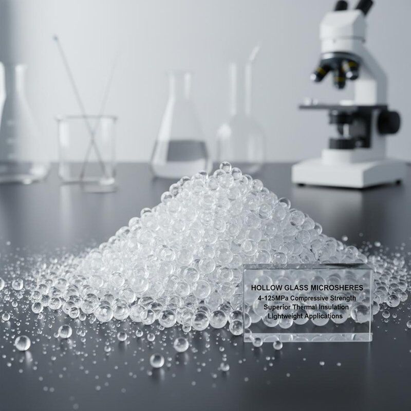 Полые стеклянные микросферы с сжимательной прочностью 4-125 МПа для превосходной теплоизоляции и легких применений