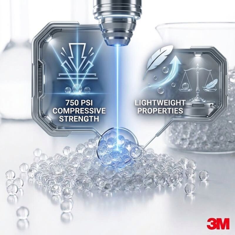 Anti-Cracking Hollow Glass Bubbles HN32HS Exterior Wall Coating Additive 100 MPa Compressive Strength